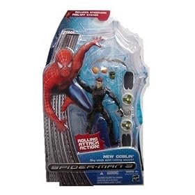 Spider-Man 3 Action Figure - New Goblin Rolling Sky Stick