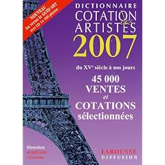 Drouot cotation des artistes 2007