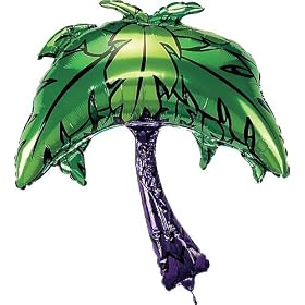 Palm Tree Mylar Balloon Each