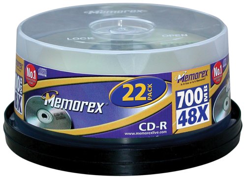 MP3 Player: Memorex CD-R CD-Rohlinge 22er Spindel, 700 MB, 48x