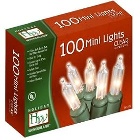 Christmas Lights : Noma #40004-88 HW 100CT Clear Light Set