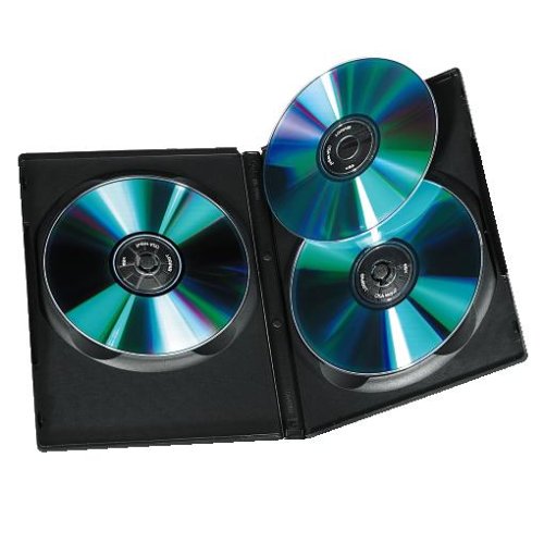 Heimkinosysteme: Hama 5er-Pack DVD-Tripel-Leerh�llen; schwarz; f�r je 3 DVDs + Booklet