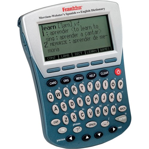 Franklin Spanish/English Dictionary, downloadable content capability