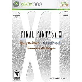Final Fantasy XI Xbox 360 (Chains of Promathia, Rise Of The Zilart, Treasures of Aht Urhgan)