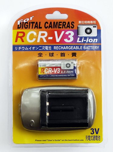 Speicherkarten: RCR-V3 Litium-Ionen Ladeger�t (incl. 1 RCR-V3 Akku 3V)