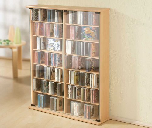 Verst&auml;rker und Receiver: VCM Roma CD/DVD/VHS-Turm buche