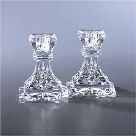 WATERFORD CRYSTAL LISMORE CANDLESTICK PAIR 6 by Candlesticks