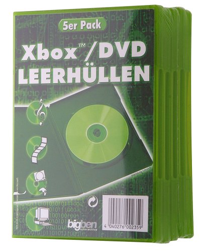 Kamerazubeh&ouml;r: Bigben DVD-Leerh�lle 5Pk. Leerh�lle f�r 1 DVD gr�n gr�n