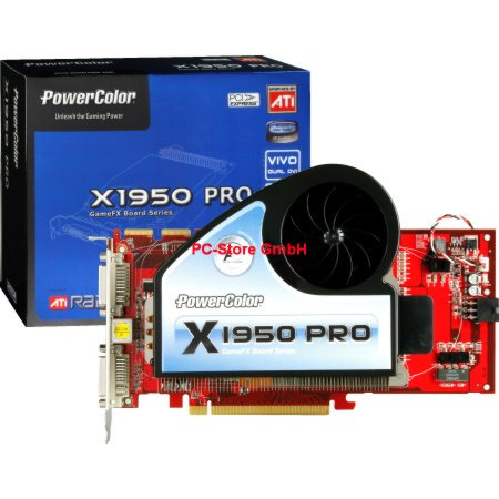 Verst&auml;rker und Receiver: VGA 512 MB POWERCOLOR Radeon X1950pro Extreme (PCI-Express, 2x DVI, ViVo)