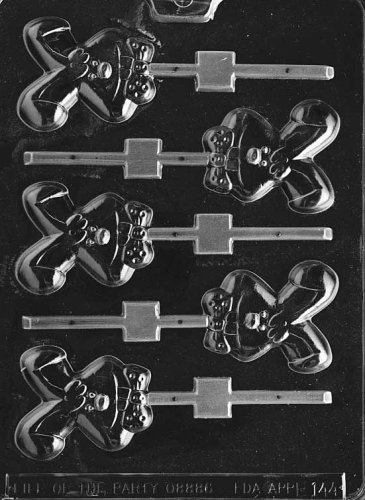 GOOFIE BUNNY LOLLY Easter Chocolate Candy Mold Sucker Lollipop
