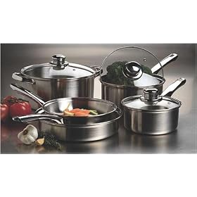8PC. Stainless Steel COOKWARE SET by Cook's Corner
