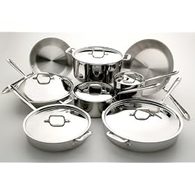 All-Clad Stainless-Steel 14-Piece Cookware Set by Cookware Sets