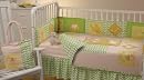 petitpois by snopea 5-Piece Crib Bedding Set, Sleepy Meadow