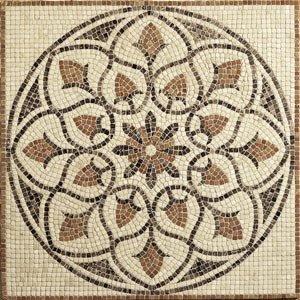 Daltile Medallion Mosaic 48 x 48 La Flora 48 x 48 Ceramic Tile & Stone