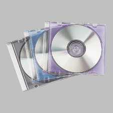 Festnetztelefone: Fellowes Slimline Jewel-Cases 25Pk. Leerh�lle f�r 1 CD Jewelcase Silber-metallic silber