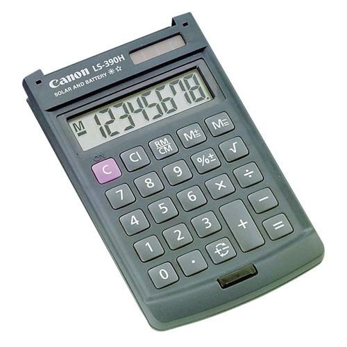 Canon 8-Digit Dual Power Pocket Calculator