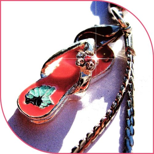MP3 Player: MOSCH Handyschmuck Flip Flop, Pink Schmetterling