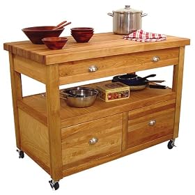 Grand Americana Work Center Kitchen Island - Natural by 