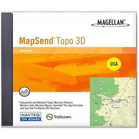 MapSend Topo 3D USA GPS software