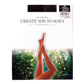 【クリックで詳細表示】CREATE ION イオーラ イオンストッキング ブラックS CIS-101 19-S： ヘルス＆ビューティー