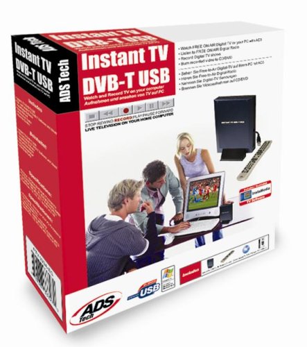 Elektronik und Foto: ADS Instant DVB-T USB TV Karte USB2.0 extern analog Fernbedienung MPEG-2 Timeshift Direct-to-Disc Video-IN