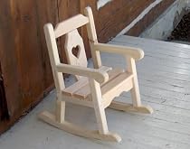 Unfinished Pine Child's Rocker