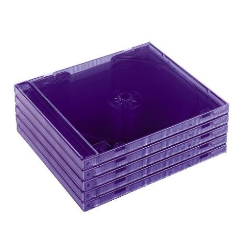 Heimkinosysteme: Hama 5er-Pack CD-Boxen Lila