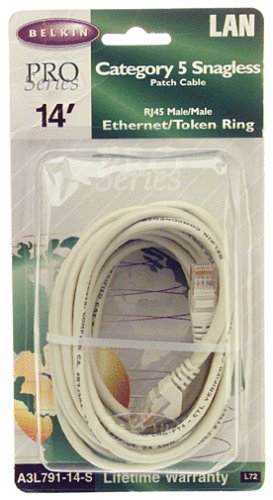 Kamerazubeh&ouml;r: Belkin A3L791-14-S Patchkabel Kat5e UTP grau 4.2 m
