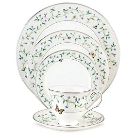 Lenox Idalia Bone China Platinum Banded 5-Piece Place Setting, Service for 1 by Lenox