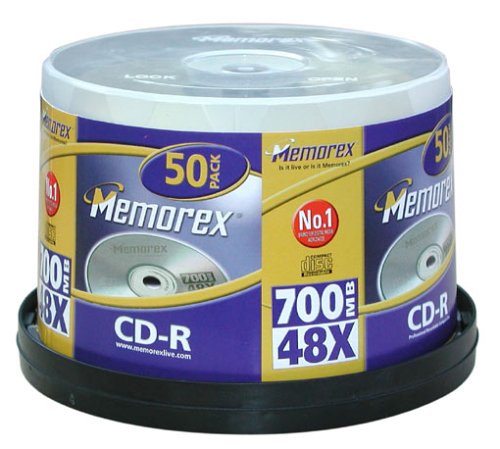 MP3 Player: Memorex CD-R CD-Rohlinge 700MB (48x) 50er-Spindel