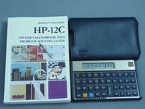 HP 12C Financial Calculator - Black/ Gold