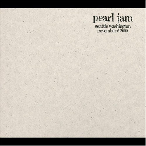 Seattle, Washington, November 6, 2000 by Pearl Jam album cover