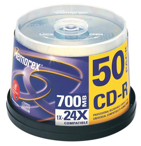 MP3 Player: Memorex CD Rohlinge CD-R 700MB 80 Min (max. 24x) 50erSpindel