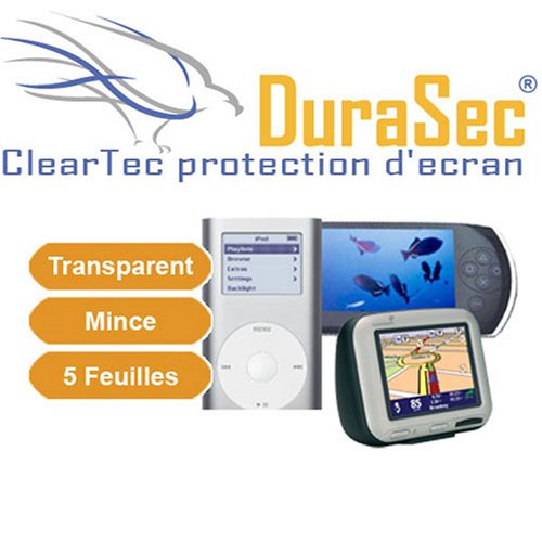 Zubeh&ouml;r: 5 x DuraSec ClearTec Displayschutzfolie f�r Garmin eTrex Legend Cx