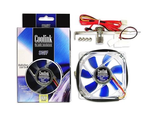 Camcorder: Coolink Blue Fan SWiF-803 Retail L�fter 80mm, 2600