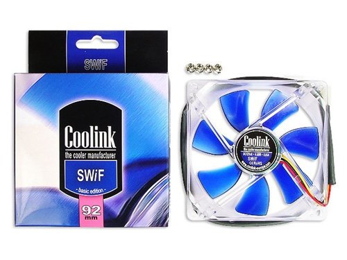 Camcorder: Coolink Blue Fan SWiF-920 Basic L�fter 92mm, 1000