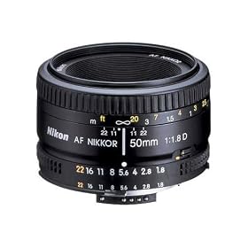 Nikon 50mm f/1.8D AF Nikkor Lens for Nikon Digital SLR Cameras 