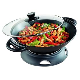 Rival WS60T 6-Liter Electric Wok with Bonus Recipe Book by Woks
