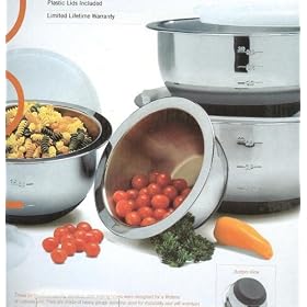 Wolfgang Puck Stainless Steel Professional Quality 8pc Mixing Bowl Set by Wolfgang Puck