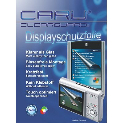 Digitalkameras: Displayschutz CARU Clearguard, kratzfest, extrem klar f�r Dell Axim X30