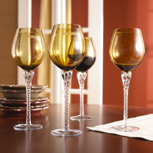 Amber Goblets - Set of Four