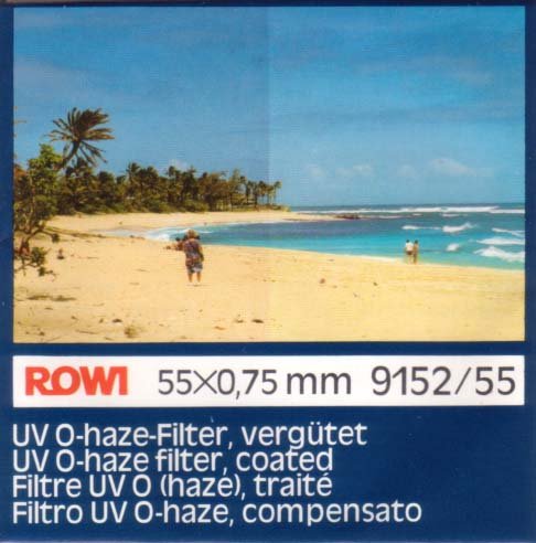 Audio und Video: UV O-haze-Filter, verg�tet, 55mm