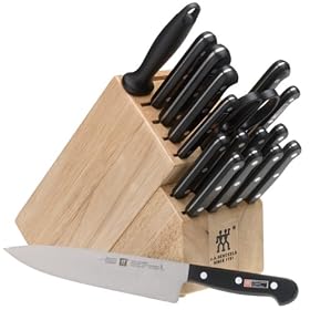 Henckels Gourmet High-Carbon Stainless-Steel 18-Piece Knife Set with Block by Henckels