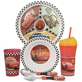 Zak Designs 6pc Children's Dinnerware Set - Cars by Zak Designs