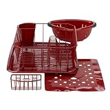 Rubbermaid Red 5-Piece Sinkware Set