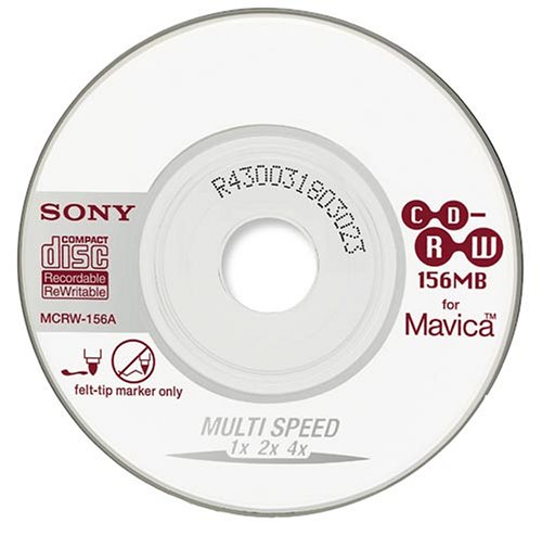 Festplatten: Sony MCRW-156A CD-Rohlinge Mini-CD-RW 156MB f�r Mavica