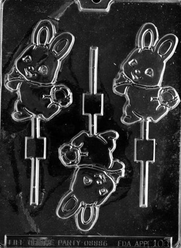 CUTE BUNNY WITH BASKET Easter Candy Mold chocolate
