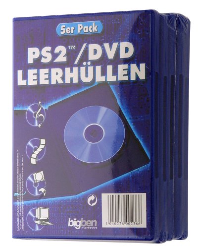 Kamerazubehoer: Bigben DVD-Leerh�lle 5Pk. Leerh�lle f�r 1 DVD blau blau