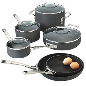 Kitchen Essentials® from Calphalon® Hard Anodized 10-pc. Cookware Set by Cookware Sets