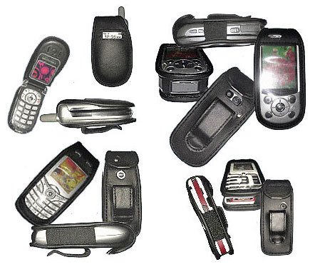 Drucker: Echtleder Handytasche von HILLICOM f�r Siemens BenQ SK65
